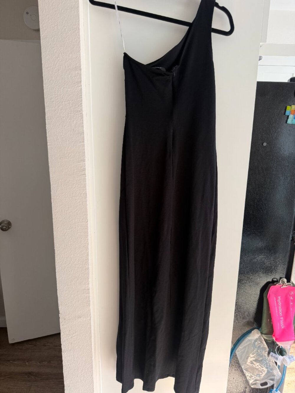 Lulu's "Good Times Only" One-Shoulder Maxi Dress (Never Worn) - Black I Size M